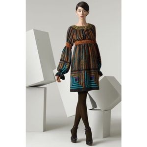 Anna Sui Kaleidoscope Long Sleeve Dress size 6